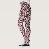 Rosa Leopardenmuster Leggings (Links)