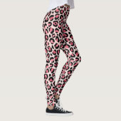 Rosa Leopardenmuster Leggings (Rechts)