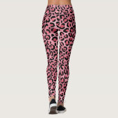 Rosa Leopardenmuster Leggings (Rückseite)