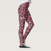Rosa Leopardenmuster Leggings (Rechts)