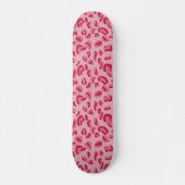 Rosa Leopardenmuster Skateboard (Vorne)