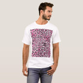 Rosa Leopardenmuster. T-Shirt (Vorne ganz)