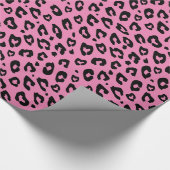Rosa Leopardenpapier Geschenkpapier (Ecke)