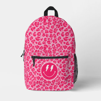 Rosa Leopardenprint-Blitz-Rucksack Bedruckter Rucksack