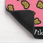 Rosa Leopardenprint Mousepad (Ecke)