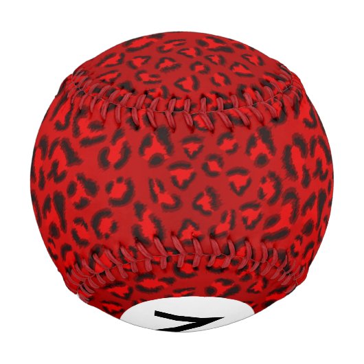 Rosa Leopardenstruktur Muster. Baseball (Rückseite)