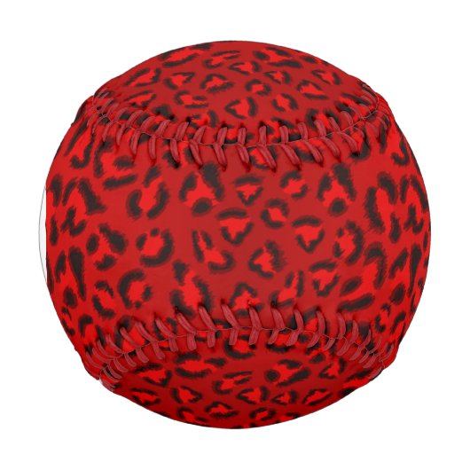 Rosa Leopardenstruktur Muster. Baseball (Vorderseite)
