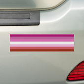 Rosa Lesbische Flagge Autoaufkleber (Auf Auto)