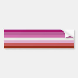 Rosa Lesbische Flagge Autoaufkleber
