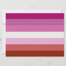 Rosa Lesbische Flagge Karte