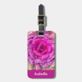 Rosa Lettuce Gepäckanhänger (Vorderseite vertikal)