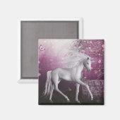 Rosa letzte Einhorn Magnet (Vorderseite/Rückseite)