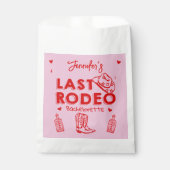 Rosa Letzte Rodeo Cowgirl Junggeselinnen-Abschied Geschenktütchen (Vorderseite)