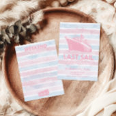 Rosa letzte Segel vor dem Schleier Bachelorette Einladung