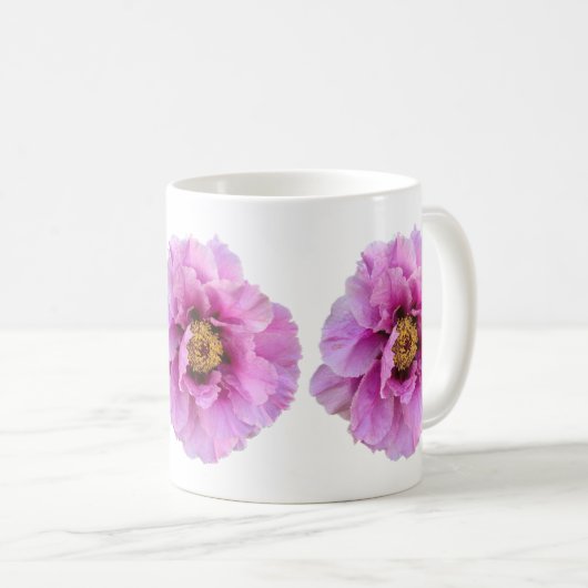 Rosa, leuchtend und hübsch kaffeetasse (VorderseiteRechts)