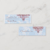 Rosa Leuchter-Visitenkarte Mini Visitenkarte (Vorne/Hinten)