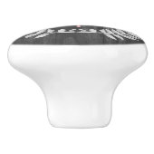 Rosa Libelle Rustikale Personalisierte Keramik Keramikknauf (Seitenansicht)