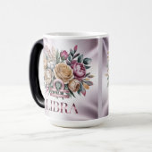 Rosa Libra-Glyph-Lavendel-Morphing-Tasse Verwandlungstasse (Vorderseite Links)