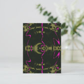 Rosa Lichter Postkarte (Stehend Vorderseite)