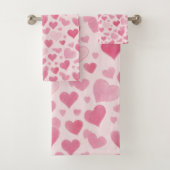 Rosa Liebe Badhandtuch Set (Insitu)