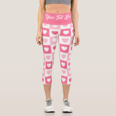 Rosa Liebe Capri Leggings (Vorderseite)