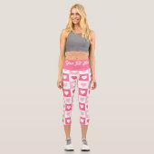 Rosa Liebe Capri Leggings (Vorderseite)