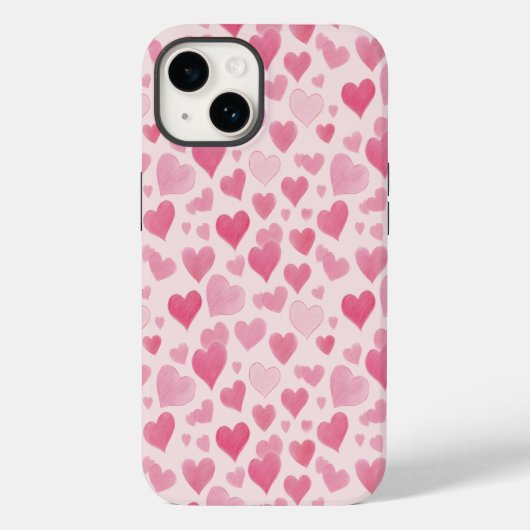 Rosa Liebe Case-Mate iPhone Hülle (Rückseite)