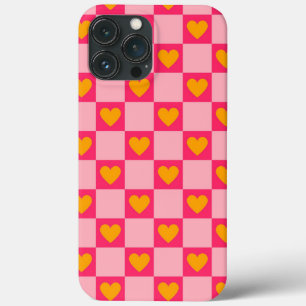 Rosa Liebe des roten Gelbherzes Y2K Muster überprü Case-Mate iPhone Hülle