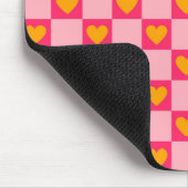 Rosa Liebe des roten Gelbherzes Y2K Muster überprü Mousepad (Ecke)