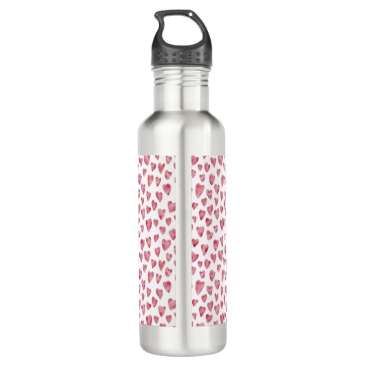 Rosa Liebe Edelstahlflasche (Rückseite)