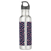 Rosa Liebe Edelstahlflasche (Rückseite)