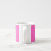 Rosa LIEBE Elegant Stilvoll Espressotasse (Rückseite)