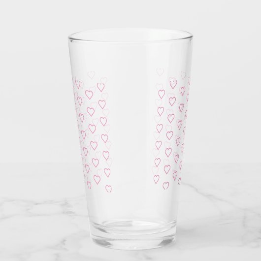 Rosa Liebe - Farben hinzufügen - Herz Glas (Rechts)