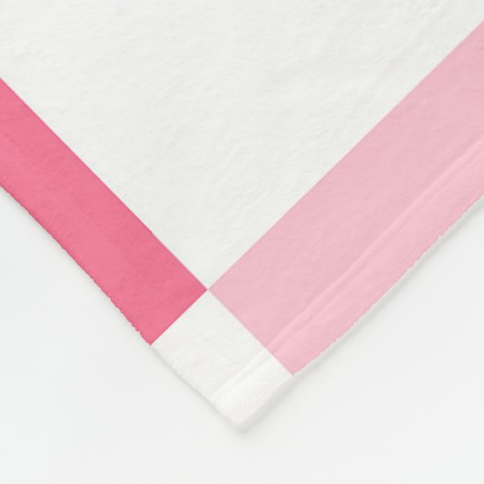 Rosa Liebe Fleecedecke (Ecke)