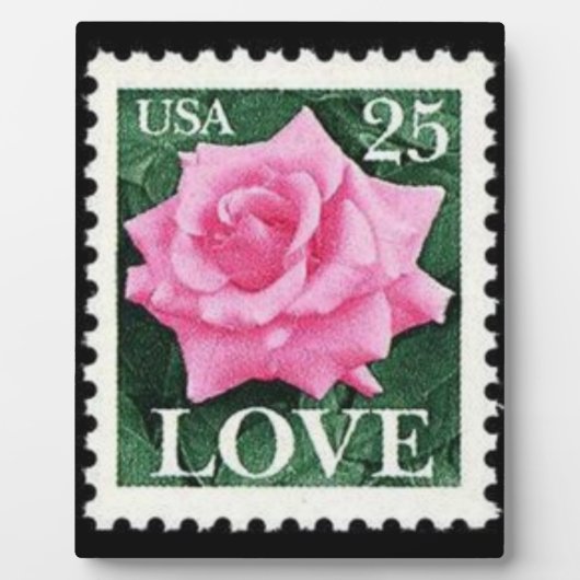 Rosa Liebe Fotoplatte (Vorderseite)