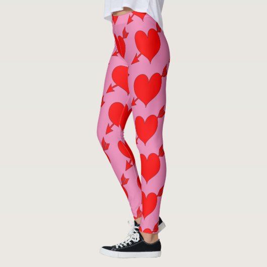 Rosa Liebe Geburtstag Leggings (Links)