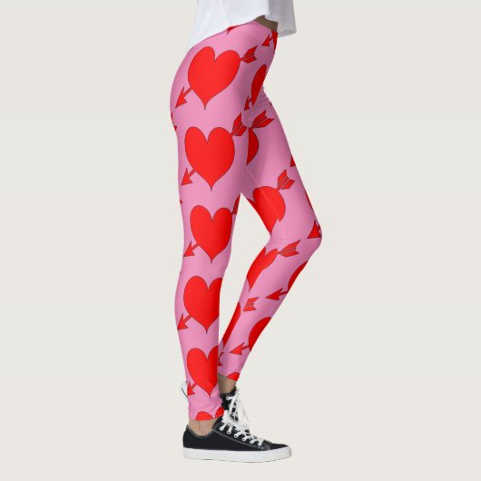 Rosa Liebe Geburtstag Leggings (Rechts)