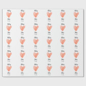 Rosa Liebe Geschenkpapier (Flach)