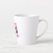 Rosa "Liebe" gestapelte Bubble-Schrift Milchtasse (Rechts)