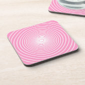 Rosa Liebe Getränkekappe - Ihre Farben Getränkeuntersetzer (Linke Seite)