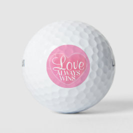 Rosa Liebe gewinnt immer Herz-Golf-Balls Golfball