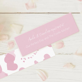 Rosa Liebe Herz Bridal Registrierung einfügen Treuekarte