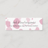 Rosa Liebe Herz Bridal Registrierung einfügen Treuekarte (Vorderseite)