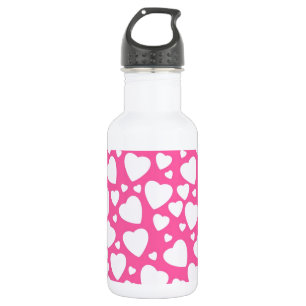 Rosa Liebe Herz Edelstahlflasche