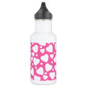 Rosa Liebe Herz Edelstahlflasche (Rechts)