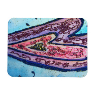 Rosa Liebe Herz Kunst Inspiration Kühlschrankmagne Magnet