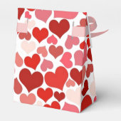 Rosa Liebe Herz Mosaik Romantische Gefälligkeitsbo Geschenkschachtel (Rückseite)