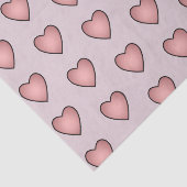 Rosa Liebe Herz Muster Seidenpapier (Ausschnitt)