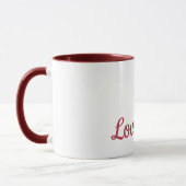 Rosa Liebe Herz Tasse (Links)