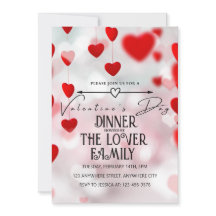 Rosa Liebe Herz Valentinstag Party